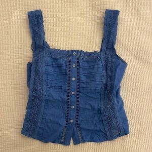 Free People summer tank top size XS in blue!